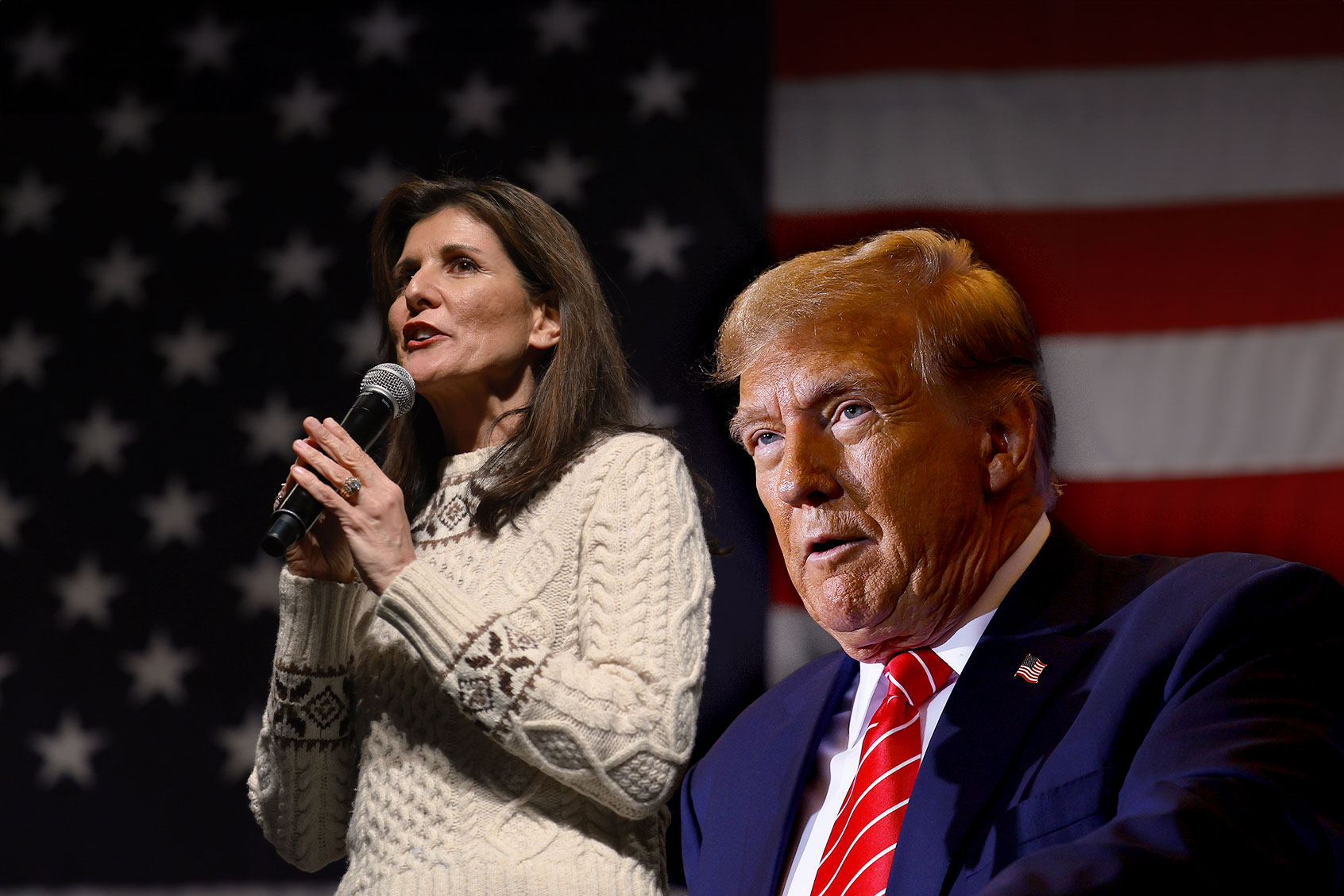 Nikki Haley and Donald Trump (Photo illustration by Salon/Getty Images)