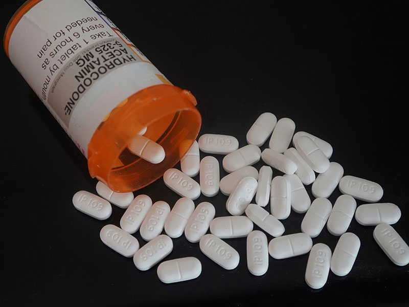 Prescription opioid pain pills