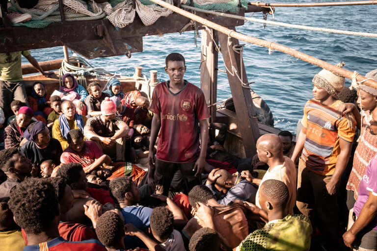 Seydou Sarr in "Io Capitano" (Cohen Media Group)