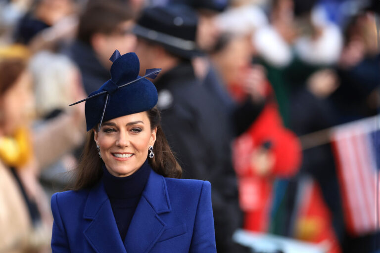 Catherine, Princess of Wales attends the Christmas Morning Service at Sandringham Church on December 25, 2023 in Sandringham, Norfolk. (Stephen Pond/Getty Images)