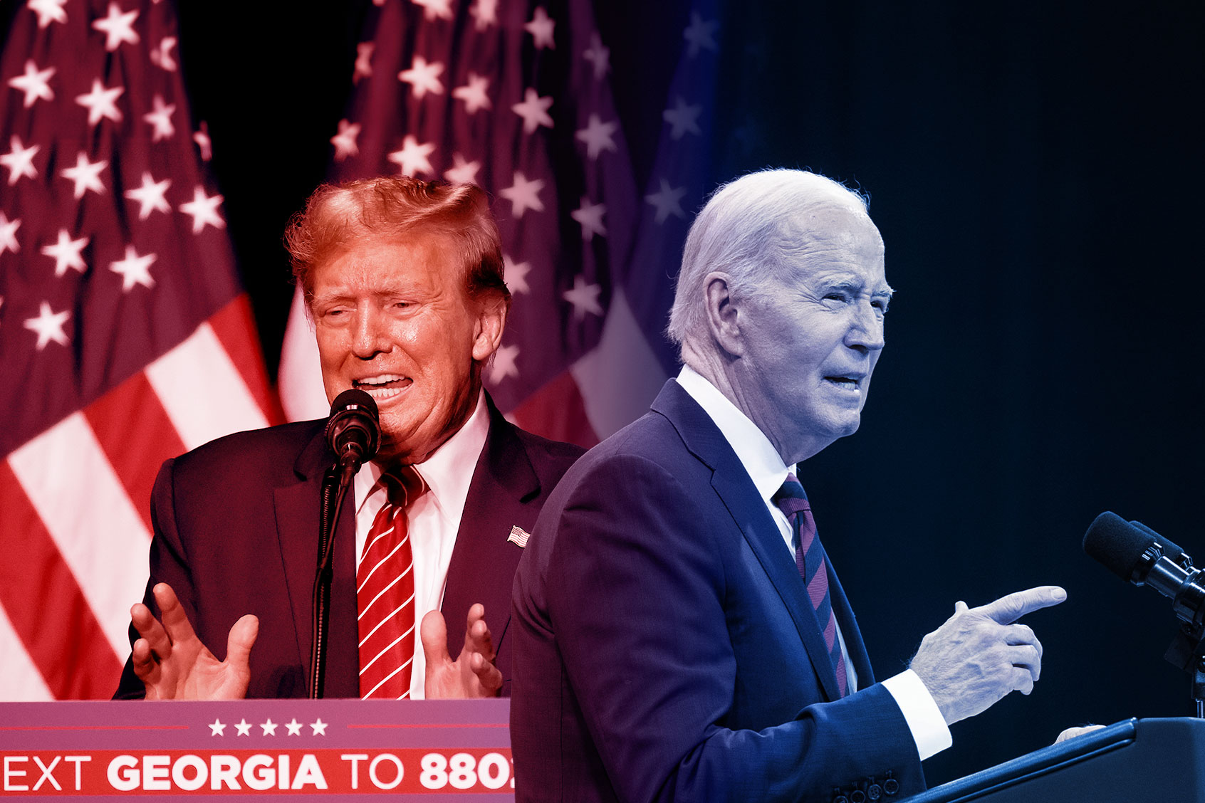 Donald Trump and Joe Biden (Photo illustration by Salon/Getty Images)