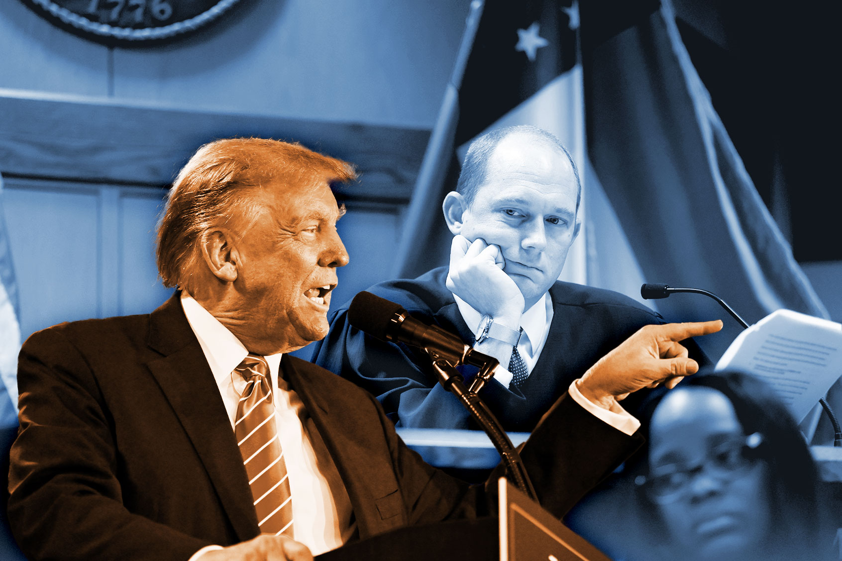 Donald Trump and Judge Scott McAfee (Photo illustration by Salon/Getty Images)