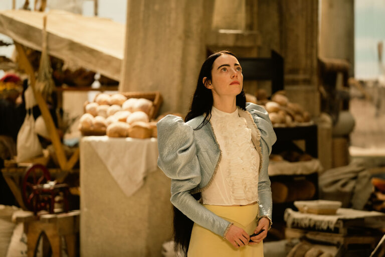Emma Stone in "Poor Things" (Searchlight)