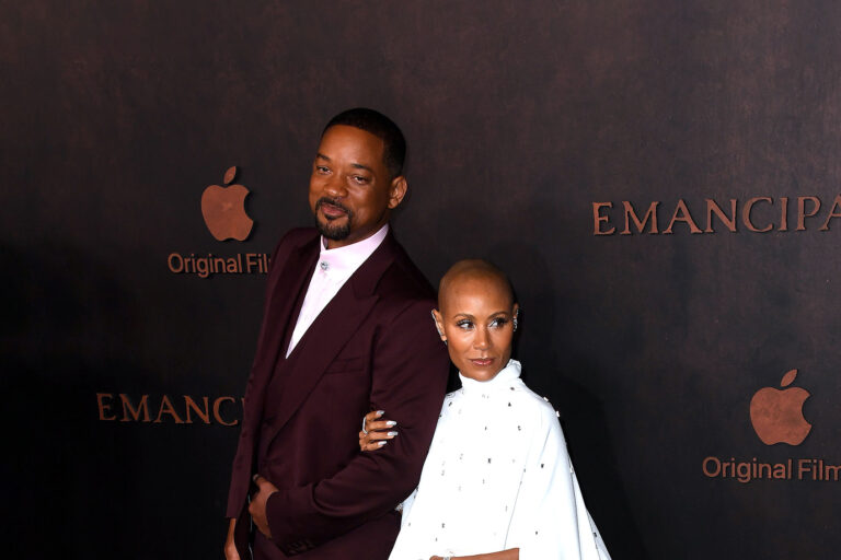 Will Smith and Jada Pinkett Smith attend Apple Original Films' "Emancipation" Los Angeles Premiere held at Regency Village Theatre on November 30, 2022 in Los Angeles, California. (Albert L. Ortega/Getty Images)