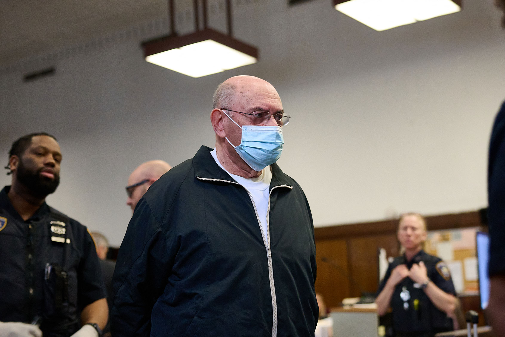 Former Trump Organization Chief Financial Officer Allen Weisselberg leaves court after being sentenced at Manhattan Criminal Court on April 10, 2024, in New York City. (CURTIS MEANS/POOL/AFP via Getty Images)