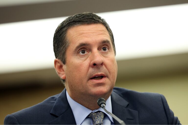 U.S. Rep. Devin Nunes (R-CA) testifies during a Republican-led forum on the origins of the COVID-19 virus at the U.S. Capitol on June 29, 2021 in Washington, DC. (Kevin Dietsch/Getty Images)