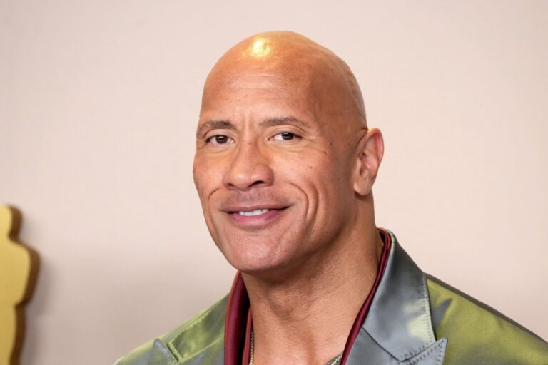 Dwayne Johnson onstage in the press room at the 96th Annual Academy Awards at Ovation Hollywood on March 10, 2024 in Hollywood, California. (Jeff Kravitz/FilmMagic)