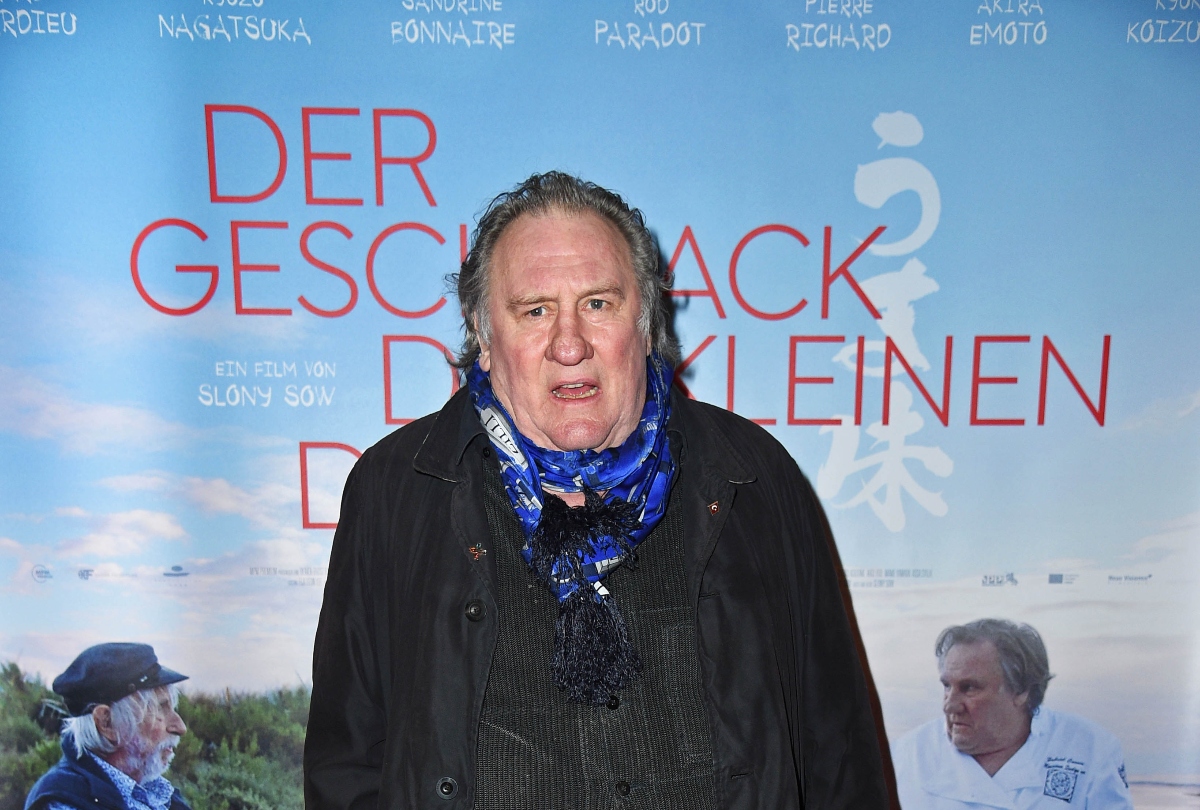 French actor Gerard Depardieu attends the "Der Geschmack der kleinen Dinge (Umami)" premiere at Cinema Paris on January 12, 2023 in Berlin, Germany (Tristar Media/Getty Image)