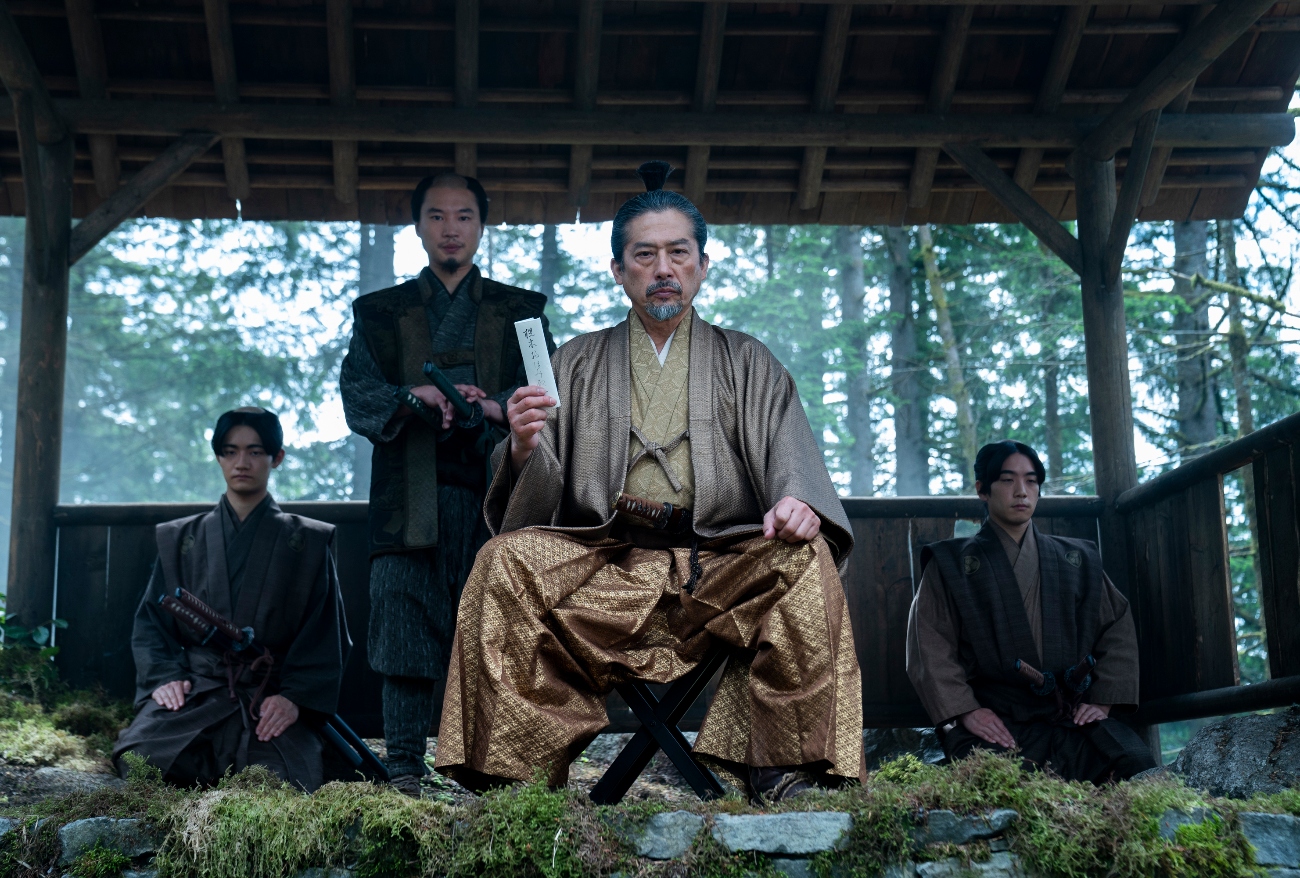 Hiroto Kanai as Omi and Hiroyuki Sanada as Lord Toranaga in "Shogun" (Katie Yu/FX)