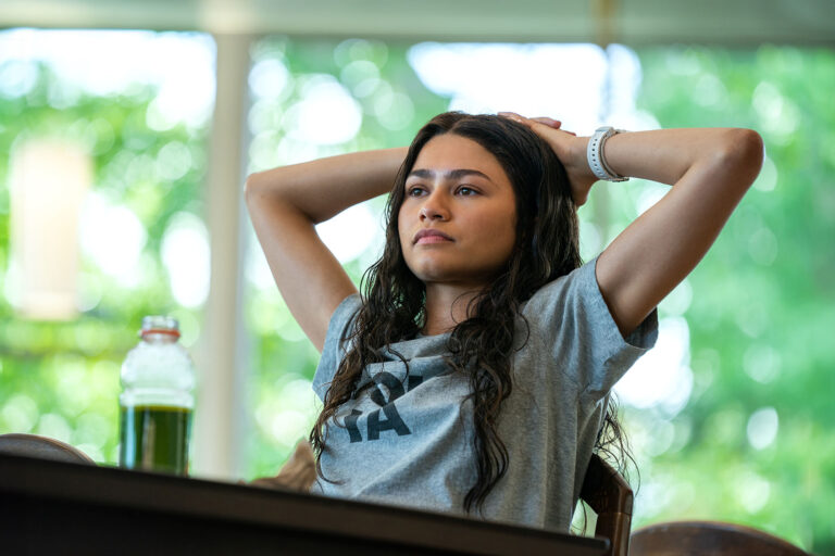 Zendaya as Tashi in "Challengers" (Niko Tavernise / Metro Goldwyn Mayer Pictures)