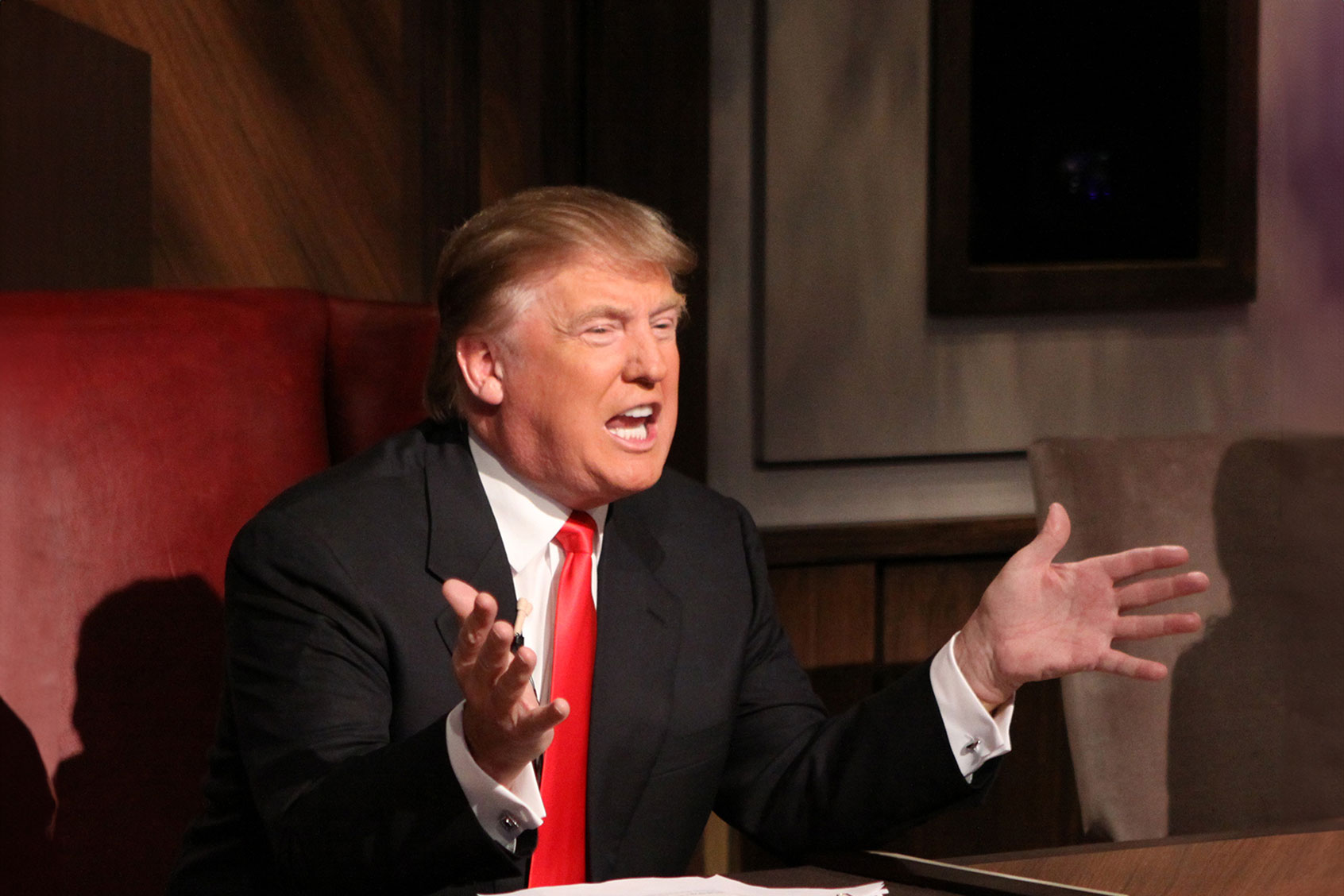 Donald Trump during the Celebrity Apprentice live season finale on May 16, 2010 in New York City. (Bill Tompkins/Getty Images)