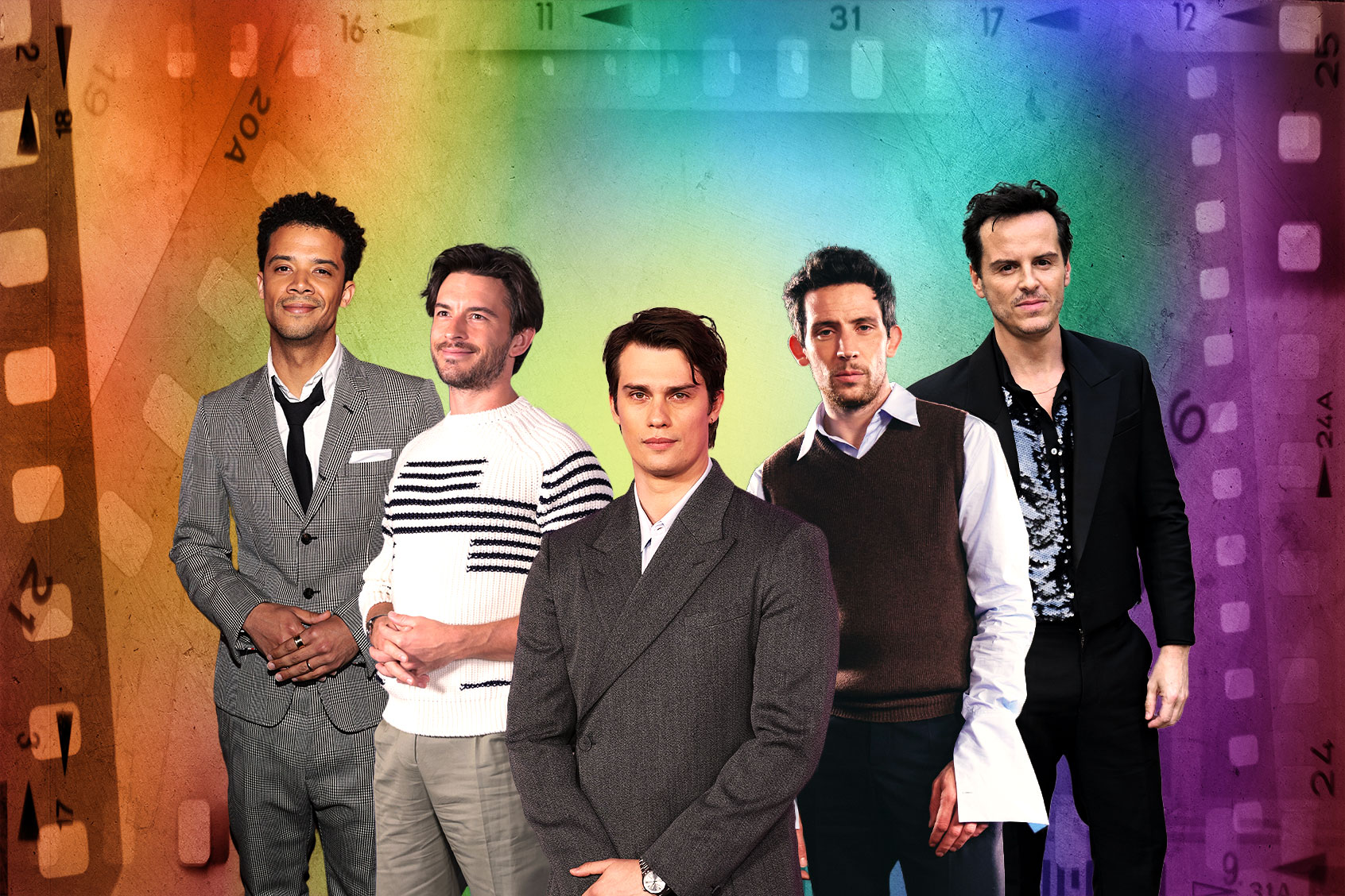 Jacob Anderson, Jonathan Bailey, Nicholas Galitzine Josh O'Connor and Andrew Scott (Photo illustration by Salon/GEtty Images)