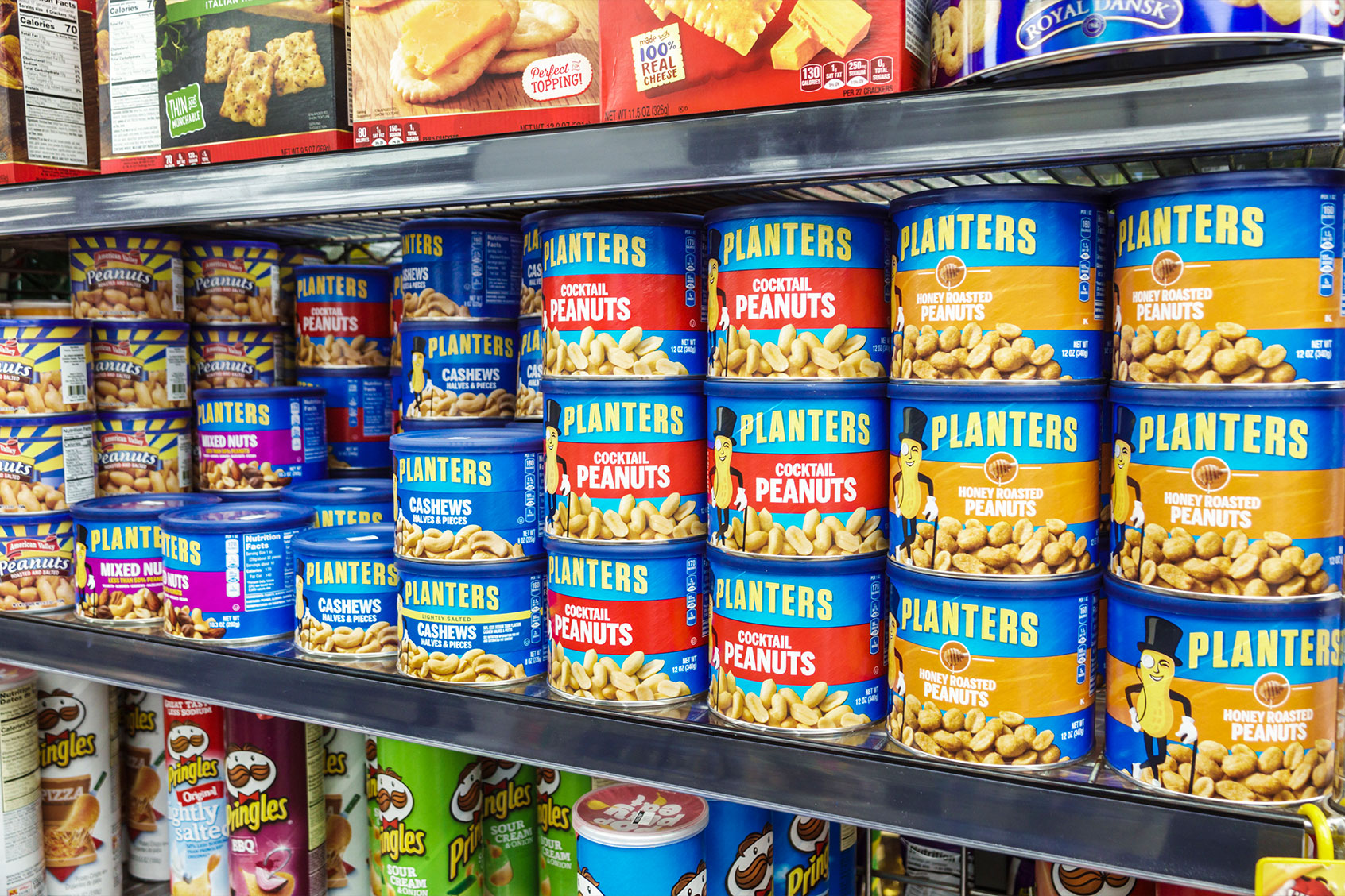 Planters peanuts cashews and snacks (Jeffrey Greenberg/Education Images/Universal Images Group via Getty Images)