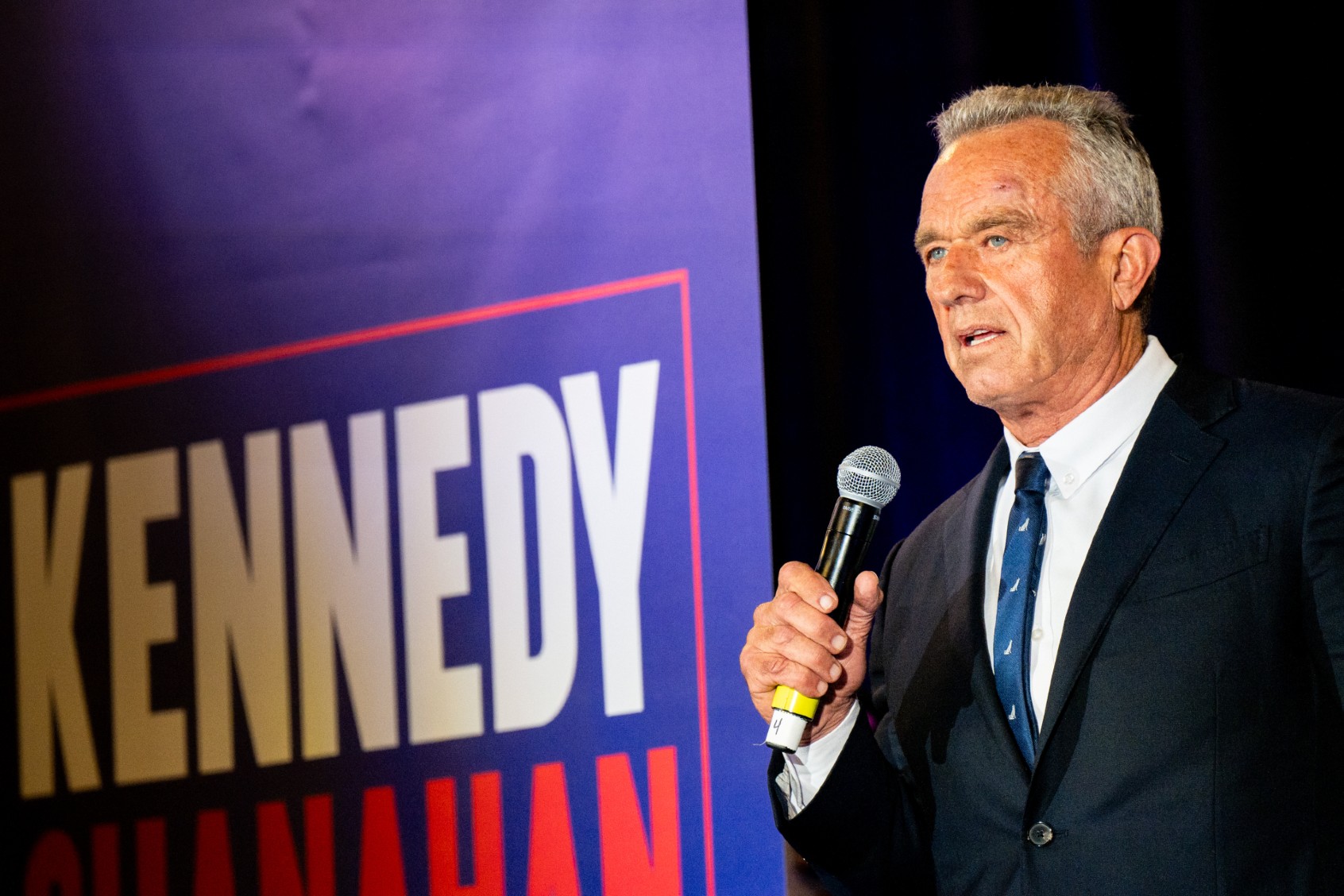 Independent Presidential candidate Robert F. Kennedy Jr. speaks to attendees during a campaign rally at Brazos Hall on May 13, 2024 in Austin, Texas. (Brandon Bell/Getty Images)