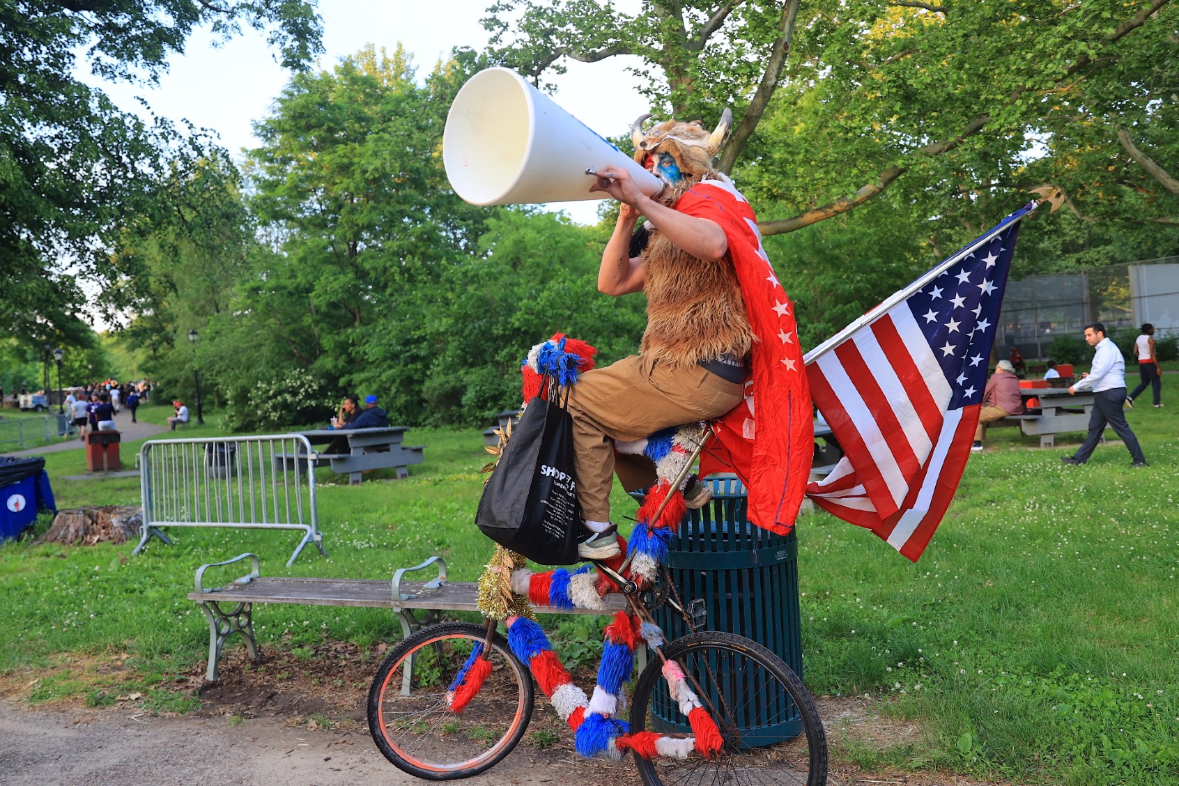 Supporters of Donald Trump gather during a rally in Bronx borough of New York, United States on May 23, 2024. (Selcuk Acar/Anadolu via Getty Images)