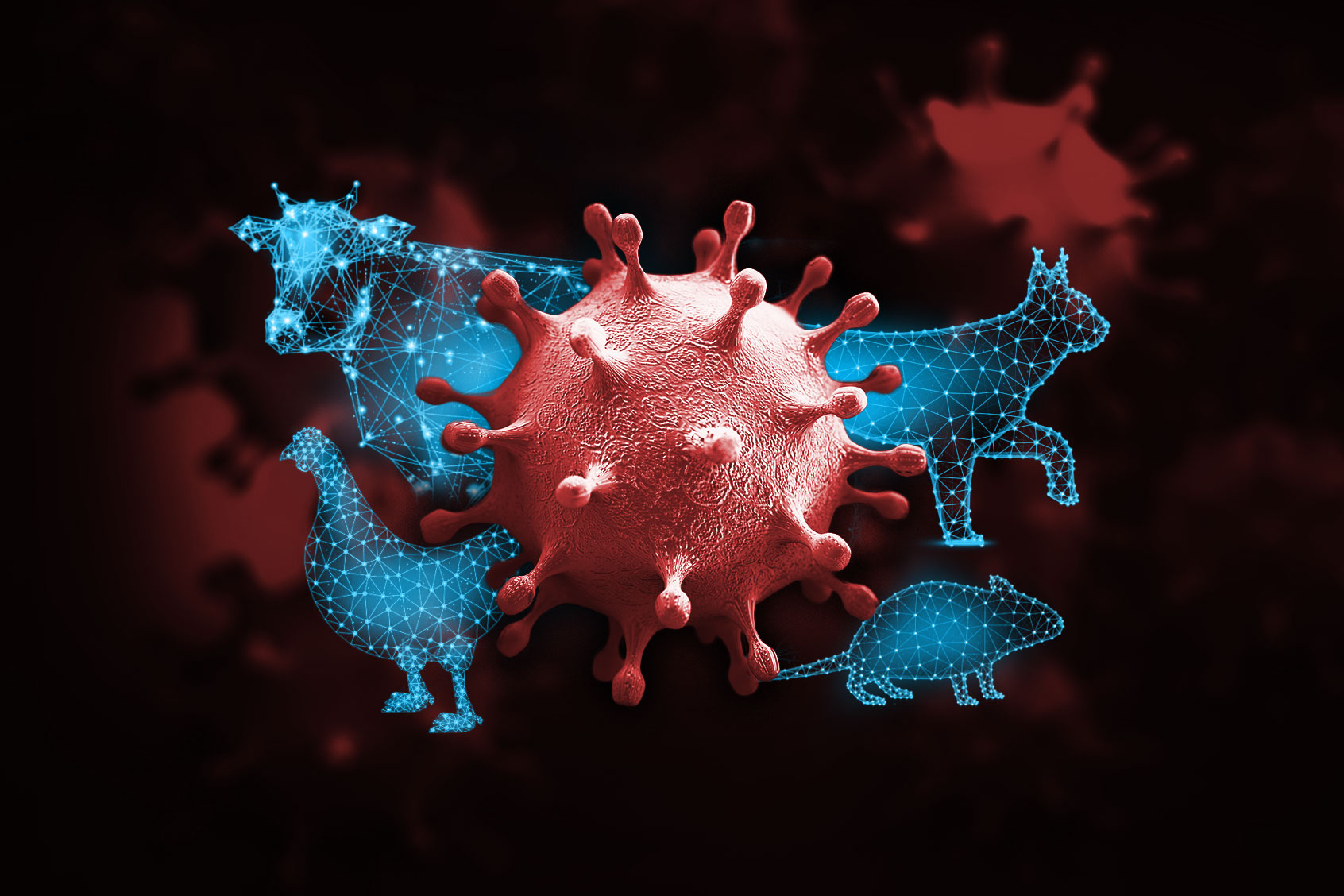 Bird Flu Infected Animals: Cow, Chicken, Cat and Mouse (Photo illustration by Salon/Getty Images)