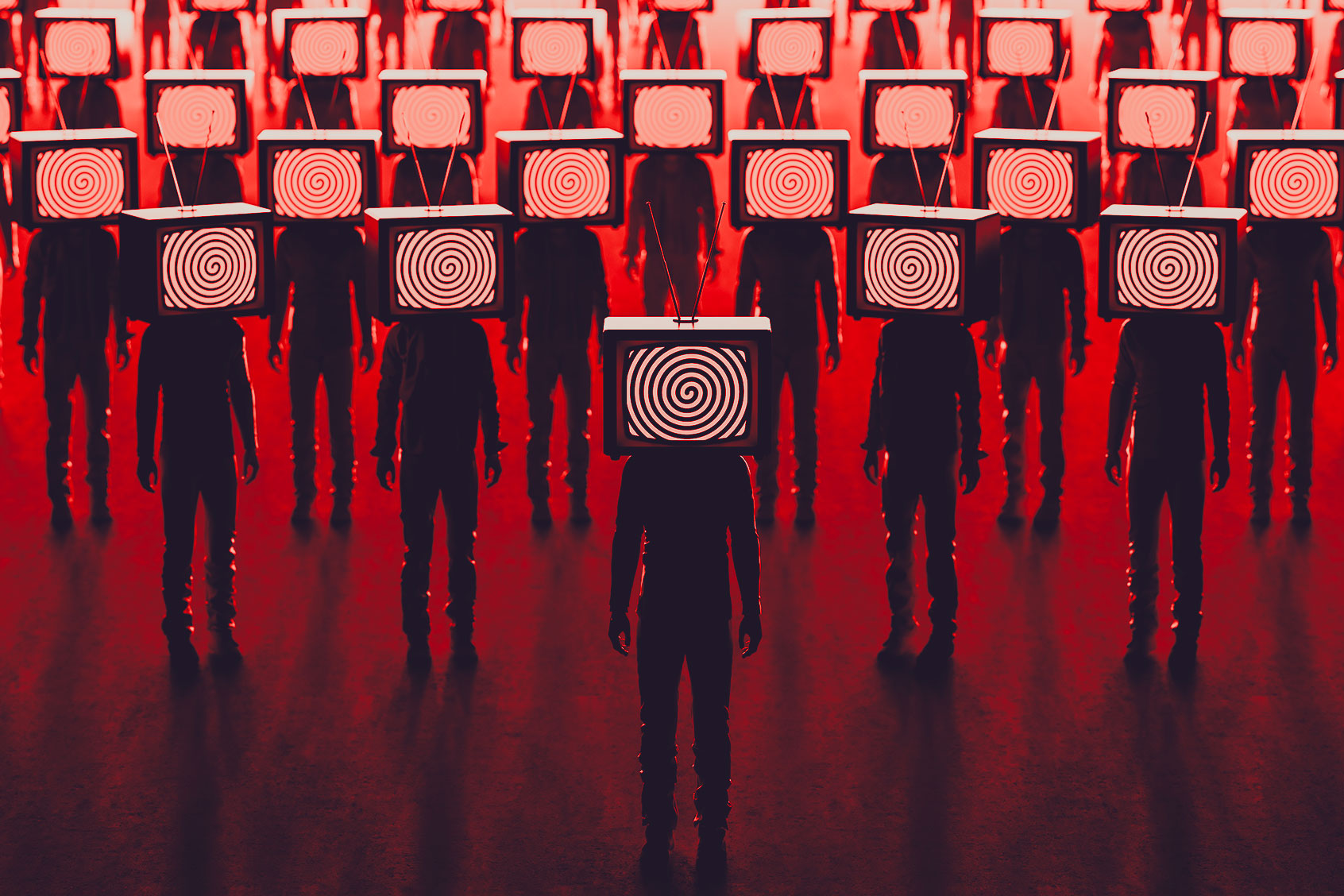 Brainwashing, television manipulation and crowd control (Getty Images/Brankospejs)