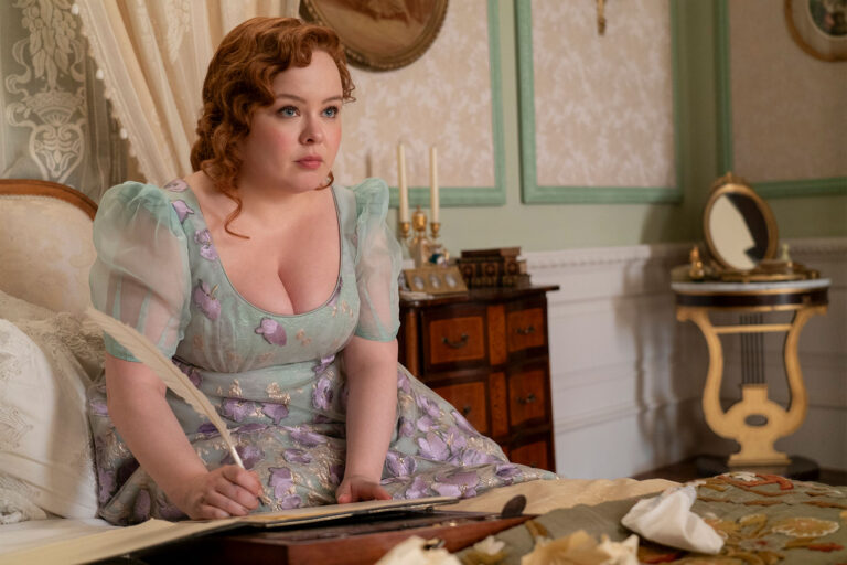 Nicola Coughlan in "Bridgerton" (Netflix)