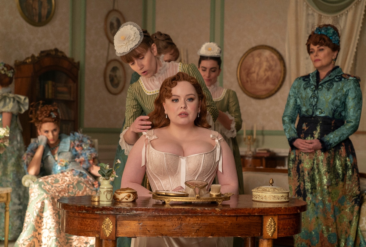 Nicola Coughlan as Penelope Featherington in "Bridgerton" (Netflix)