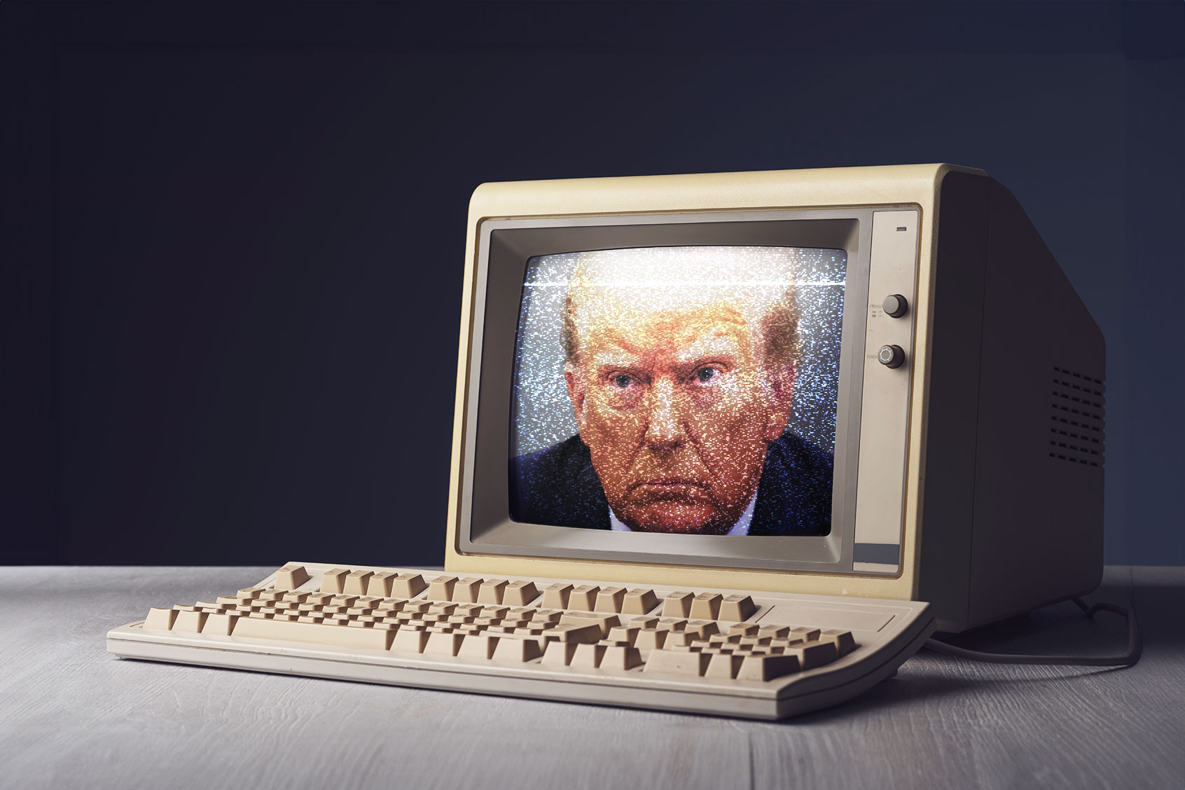 Donald Trump on a computer screen (Photo illustration by Salon/Getty Images)