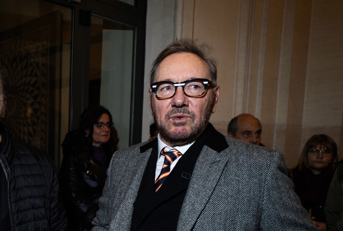 Kevin Spacey attends the Franco Nero and Kevin Spacey read Gabriele Tinti's poems event at Palazzo Massimo alle Terme on December 16, 2023 in Rome, Italy (Ernesto Ruscio/Getty Images)