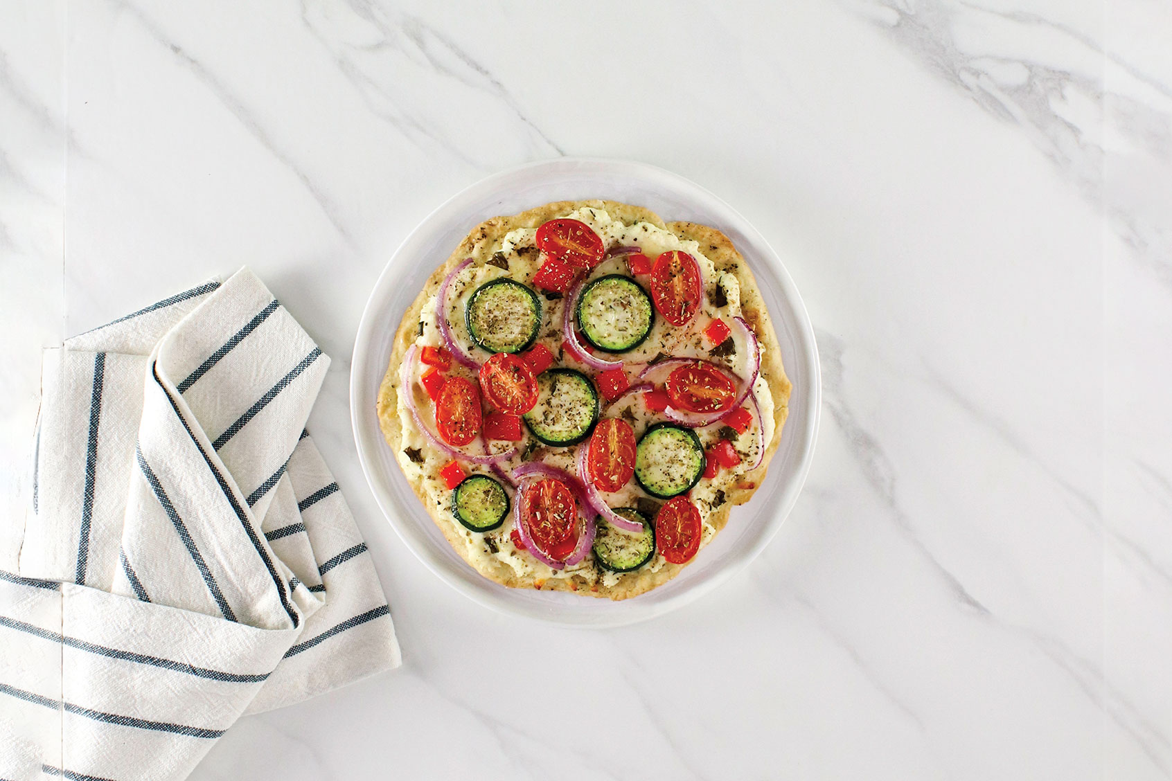 Summer Vegetable Flatbread (Photo courtesy of 123RF/Diana Johanna Velasquez, chelovector)