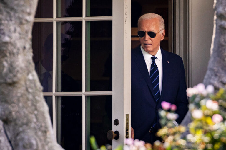 US President Joe Biden walks out of the Oval Office towards Marine One on the South Lawn of the White House in Washington, DC, on July 15, 2024. Biden is travelling to Las Vegas. (SAMUEL CORUM/AFP via Getty Images)