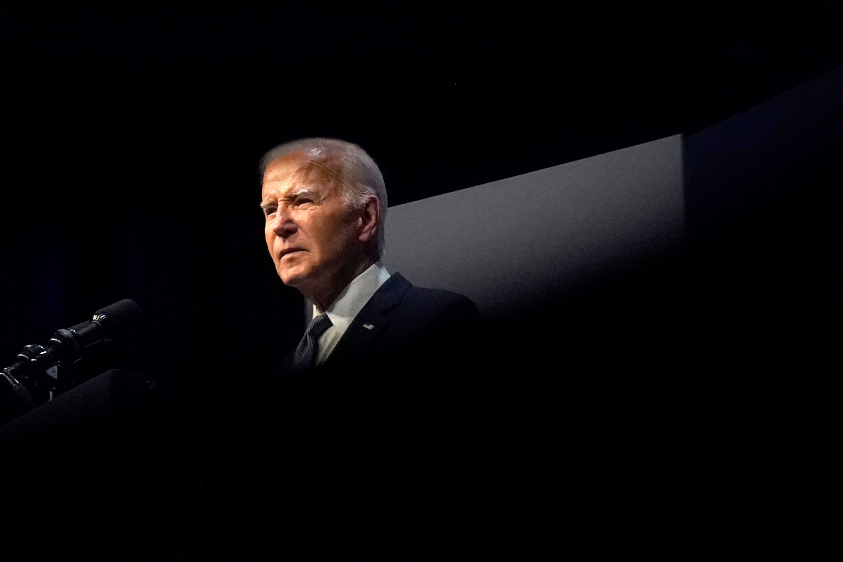 US President Joe Biden speaks during the Vote To Live Properity Summit at the College of Southern Nevada in Las Vegas, Nevada, on July 16, 2024. (KENT NISHIMURA/AFP via Getty Images)