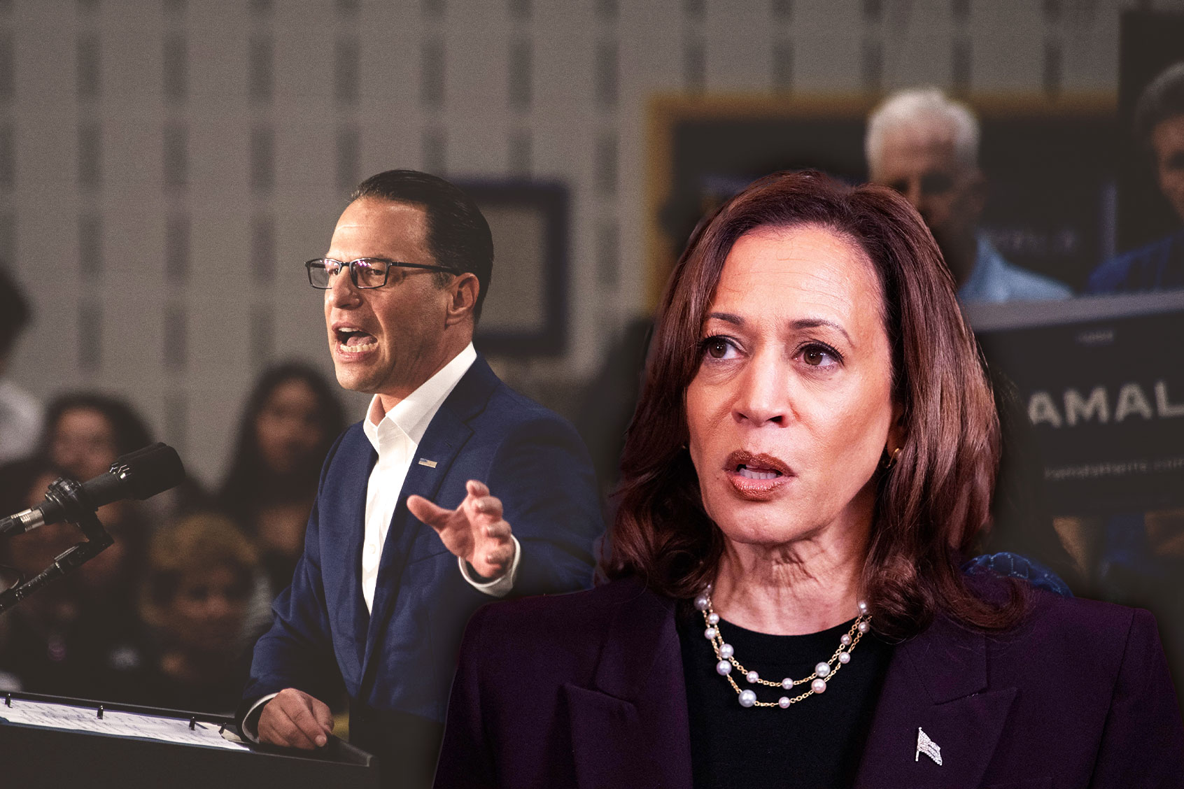 Josh Shapiro and Kamala Harris (Photo illustration by Salon/Getty Images)