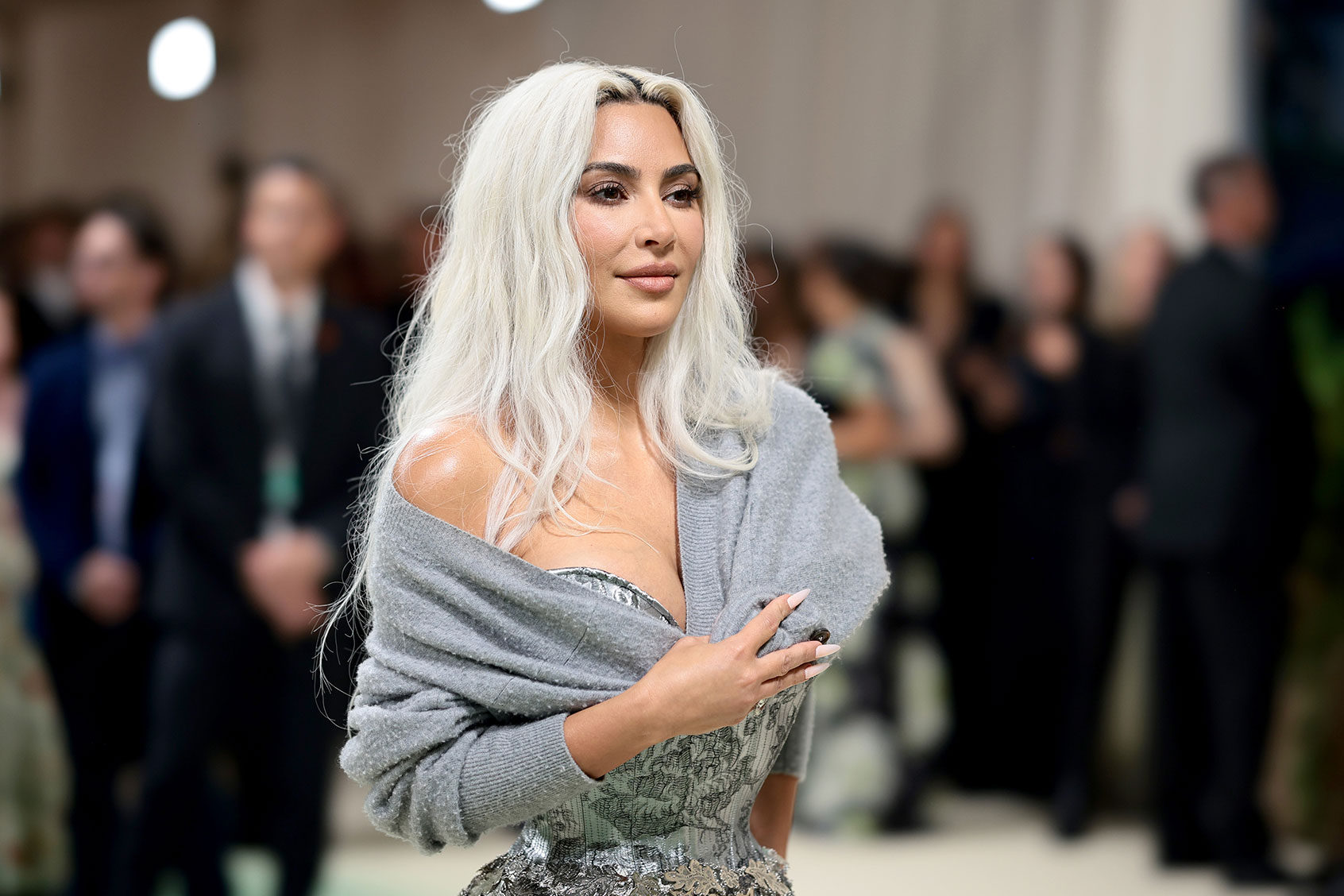 Kim Kardashian attends The 2024 Met Gala Celebrating "Sleeping Beauties: Reawakening Fashion" at The Metropolitan Museum of Art on May 06, 2024 in New York City. (Dimitrios Kambouris/Getty Images for The Met Museum/Vogue)