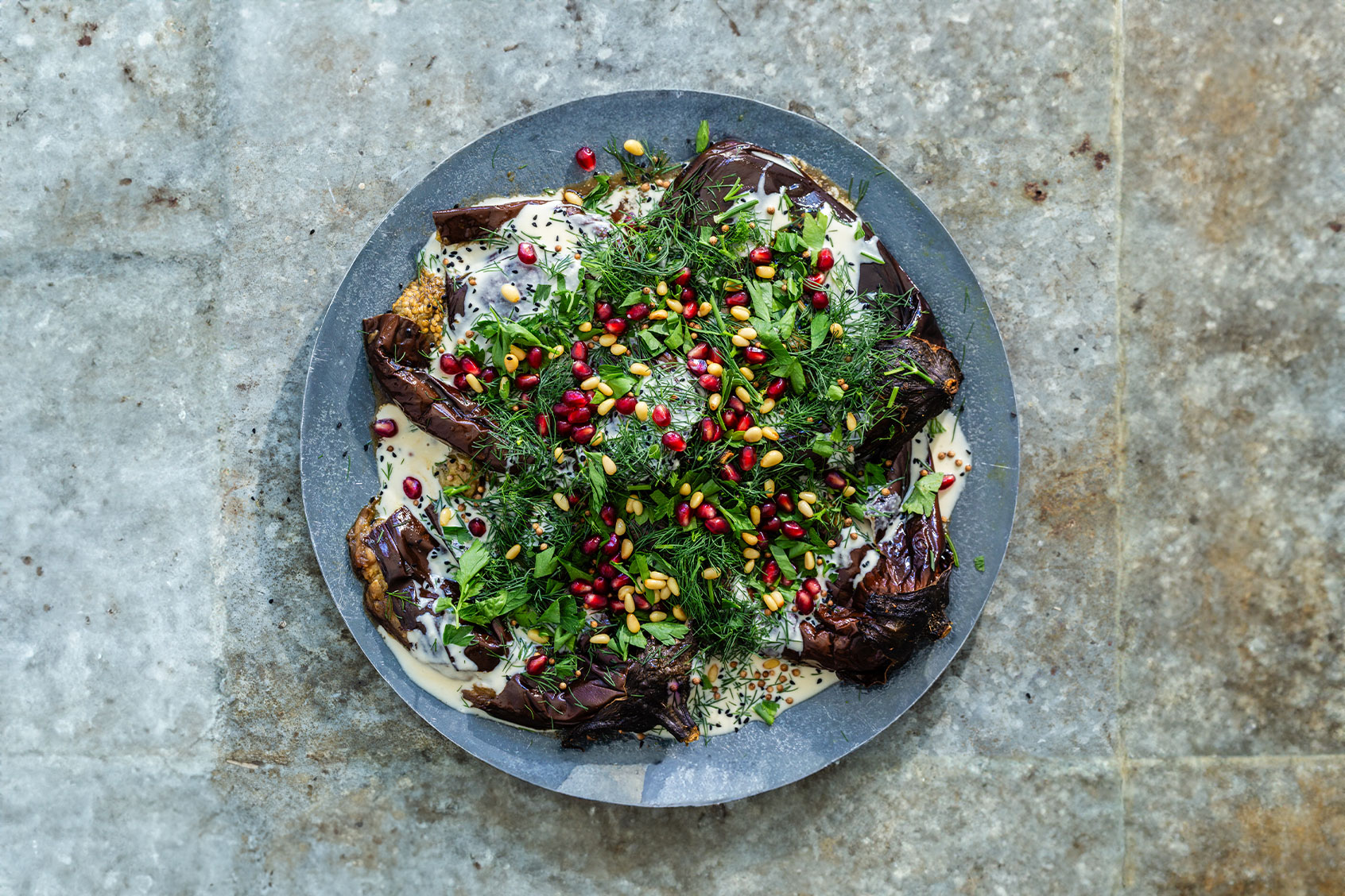 Aubergines tahinia (Ashley Lima)