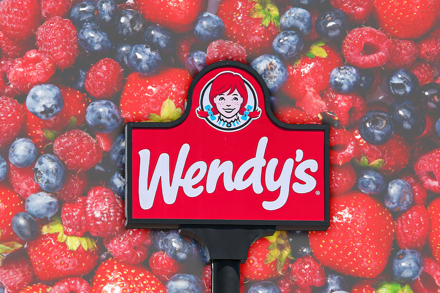 Wendy's sign | Blueberries, Strawberries and Raspberries (Photo illustration by Salon/Getty Images)