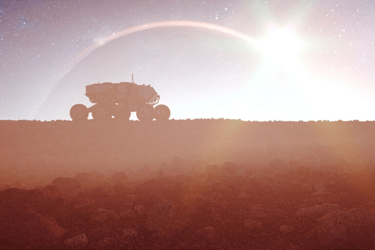 Colonization of distant planet (Getty Images/gremlin)