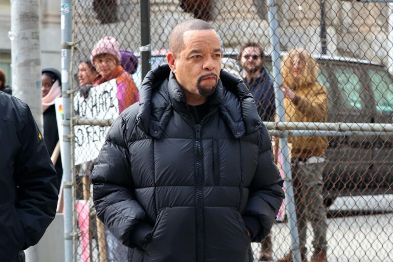 Ice-T is seen at the film set of the "Law and Order: Special Victims Unit" TV Series on February 21, 2024, in New York City. (METROPOLIS/Bauer-Griffin/GC Images)
