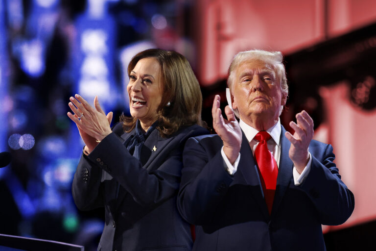 Kamala Harris VS Donald Trump (Photo illustration by Salon/Getty Images)