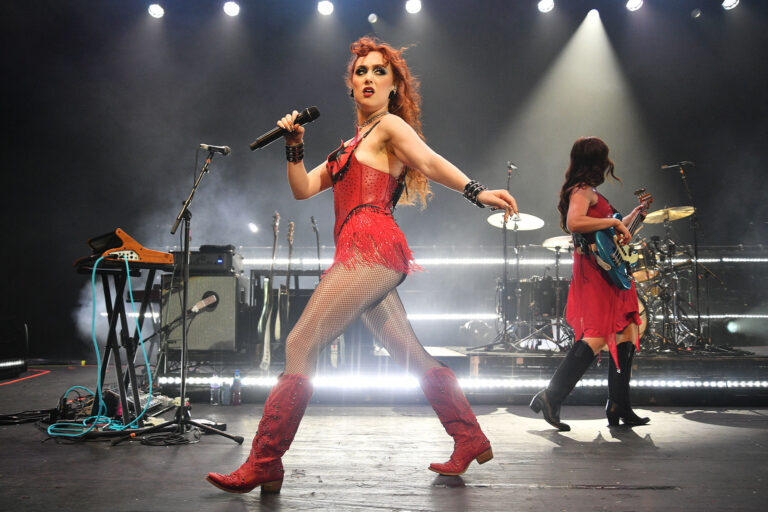 Chappell Roan performs during her 'Midwest Princess Tour' at the Brixton Academy on September 19, 2024 in London, England. (Jim Dyson/Getty Images)