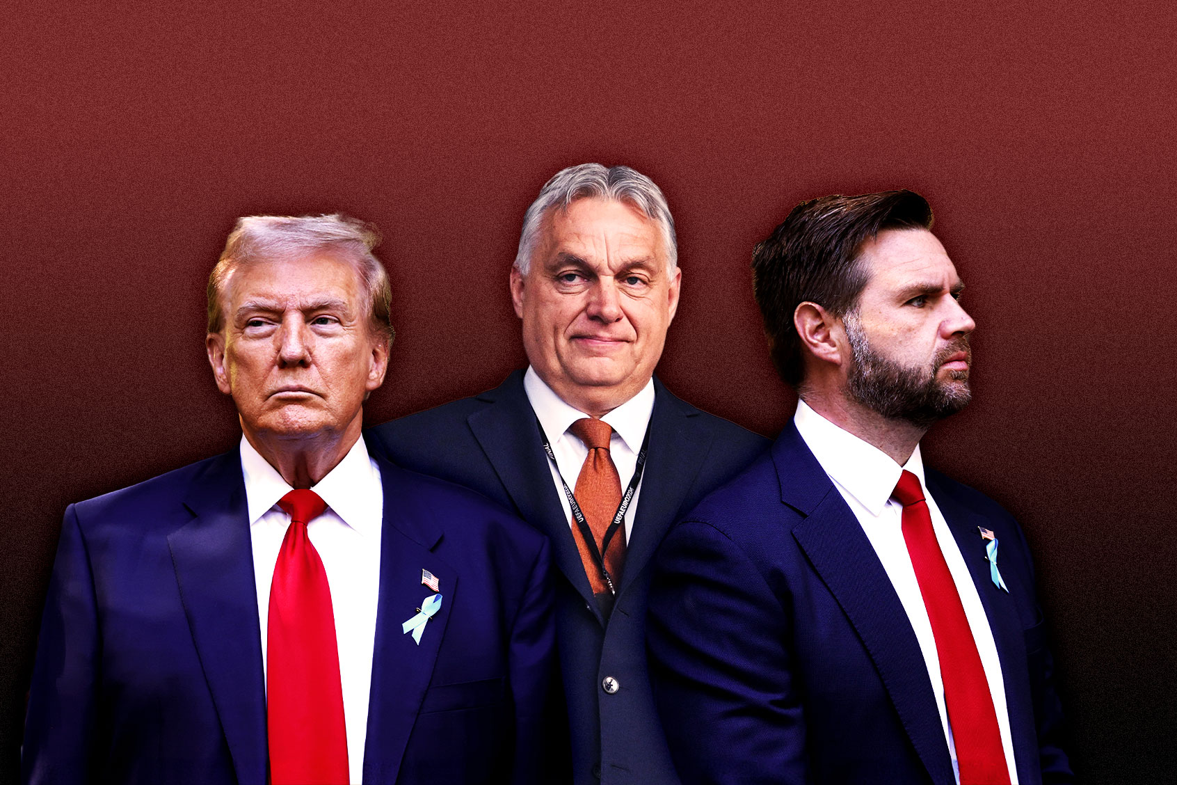 Donald Trump, Viktor Orban and JD Vance (Photo illustration by Salon/Getty Images)