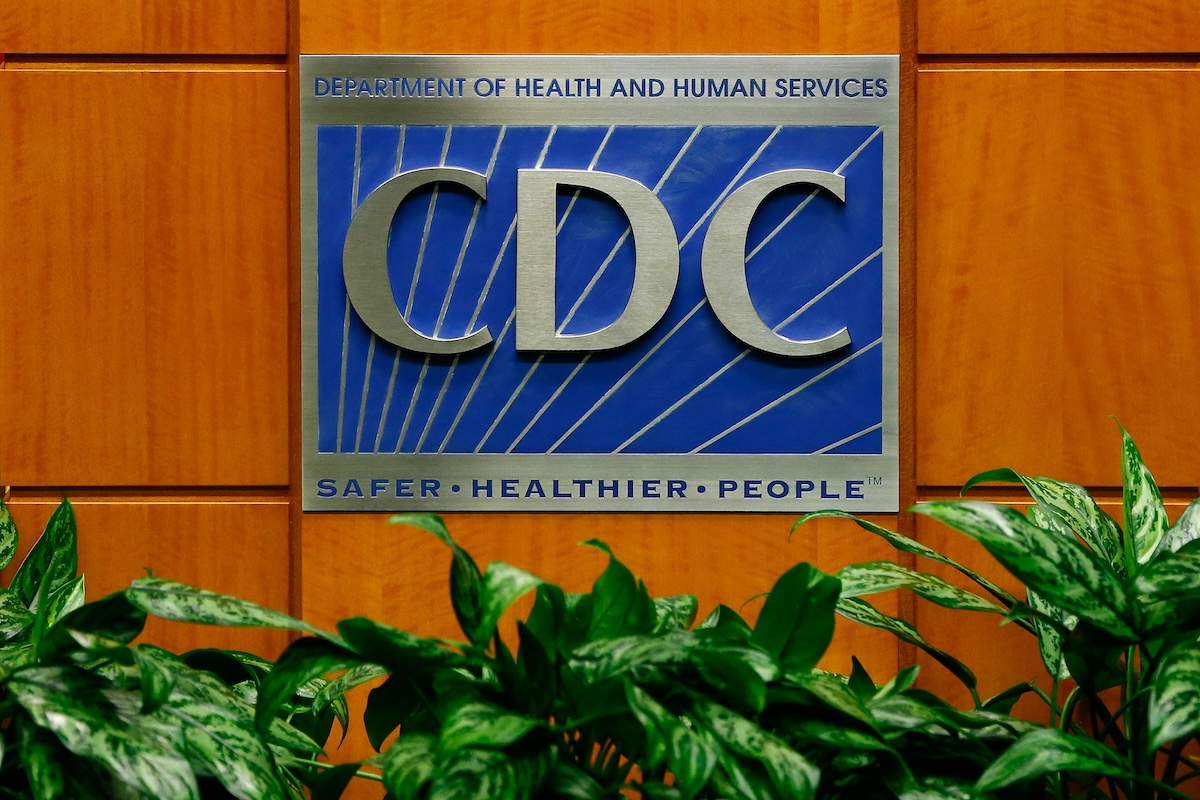 ATLANTA, GA - OCTOBER 05: A podium with the logo for the Centers for Disease Control and Prevention at the Tom Harkin Global Communications Center on October 5, 2014 in Atlanta, Georgia. The first confirmed Ebola virus patient in the United States was staying with family members at The Ivy Apartment complex before being treated at Texas Health Presbyterian Hospital Dallas. State and local officials are working with federal officials to monitor other individuals that had contact with the confirmed patient. (Photo by Kevin C. Cox/Getty Images)