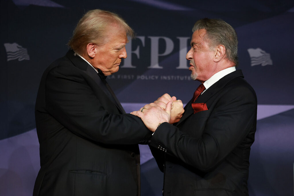 Sylvester Stallone hails Trump as the “second George Washington ...