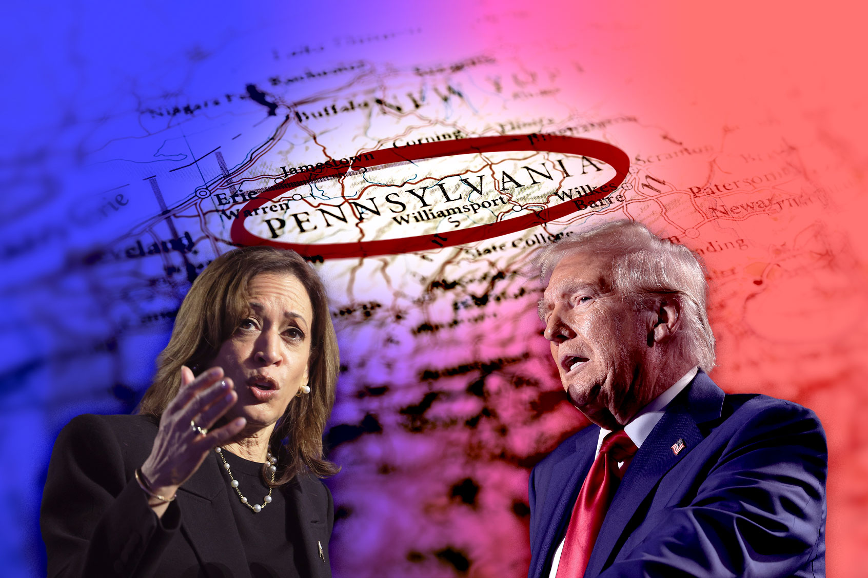Kamala Harris and Donald Trump (Photo illustration by Salon/Getty Images)