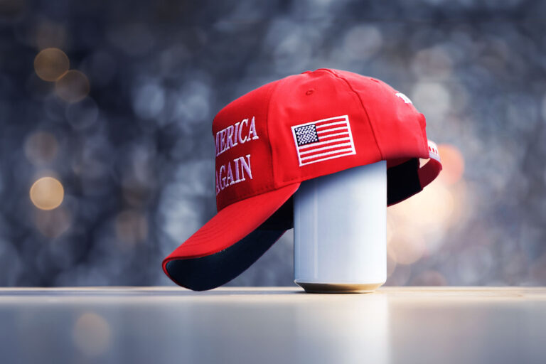 Red MAGA hat on a can (Photo illustration by Salon/Getty Images)