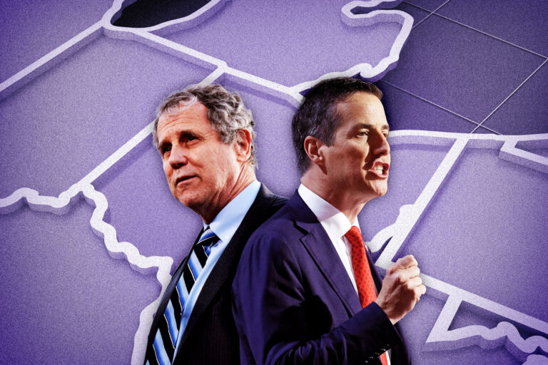 Sherrod Brown VS Bernie Moreno (Photo illustration by Salon/Getty Images)