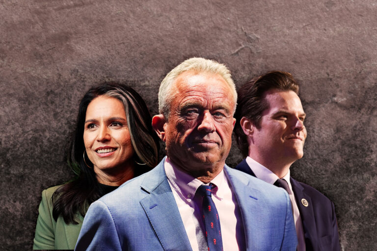 Tulsi Gabbard, Robert F. Kennedy Jr. and Matt Gaetz (Photo illustration by Salon/Getty Images)