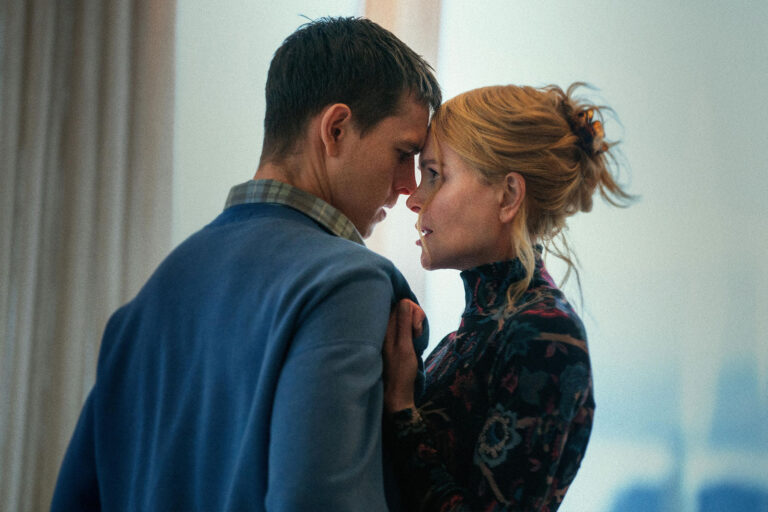 Harris Dickinson and Nicole Kidman in "Babygirl" (Courtesy of A24/Niko Tavernise)
