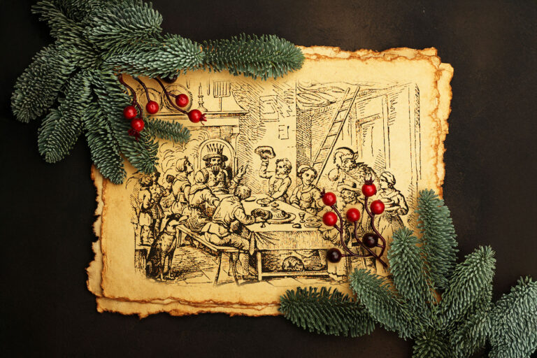 King of the Bean is a mock royal celebration during the time of Epiphany, a traditional Christian celebration. Illustration published 1863. (Getty Images/Christine_Kohler)