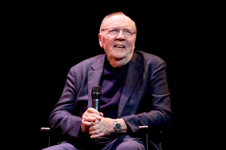 James Patterson speaks onstage at the Prime Video x Crime Com Present An Advance Screening Of "Cross" at Florence Gould Hall Theater on October 24, 2024 in New York City. (Jamie McCarthy/Getty Images for Prime Video)
