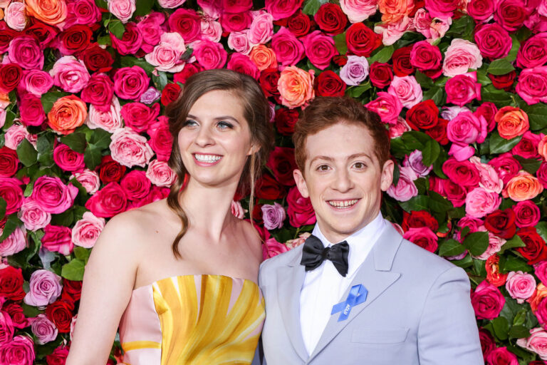 Lilly Jay and Ethan Slater attends the 72nd Annual Tony Awards at Radio City Music Hall on June 10, 2018 in New York City. (Walter McBride/WireImage/Getty Images)