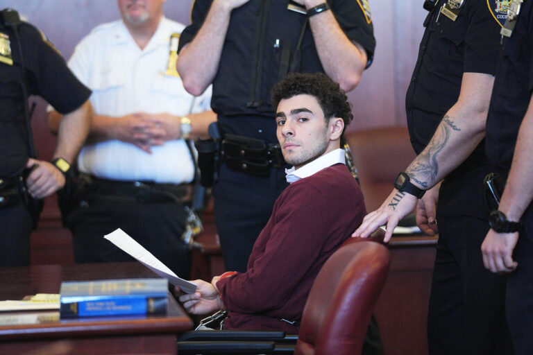 Luigi Mangione appears for his arraignment at Manhattan Criminal Court on December 23, 2024 in New York City. (Curtis Means-Pool/Getty Images)