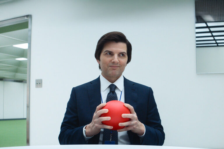 Adam Scott in "Severance" (Apple TV+)