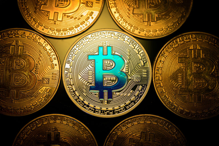 A representation of the Bitcoin cryptocurrency (Illustration by Jonathan Raa/NurPhoto via Getty Images)